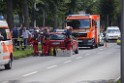 Koelner Seilbahn Gondel blieb haengen Koeln Linksrheinisch P047